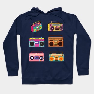 Retro Music Retro Boombox Hoodie